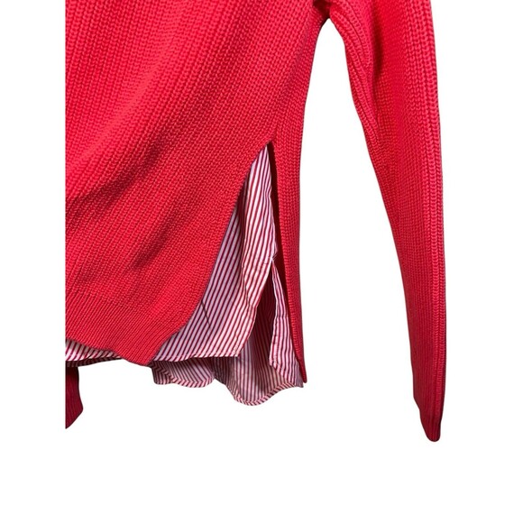 Lauren Ralph Lauren Womens Twofer Sweater‎ Large Striped Contrast Layered - Picture 5 of 10